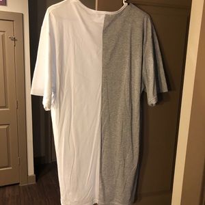 Large color blocked shirt